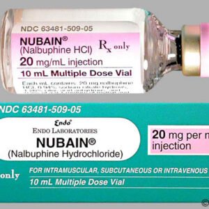 Nubain (nalbuphine hydrochloride) ABBOTTS LABS 20mg/10ml x5